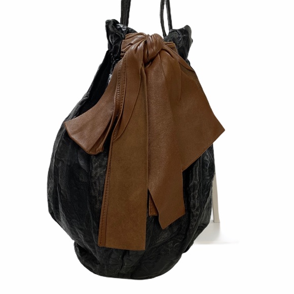 Prada Shoulder Bag Bicolor Side Ribbon - Picture 4 of 15